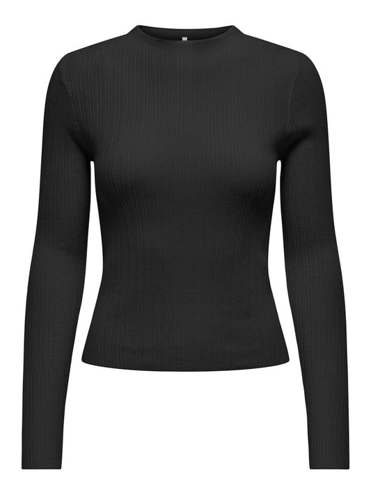 ONLCOCO LIFE LS RIB MOCK NECK CC KNT