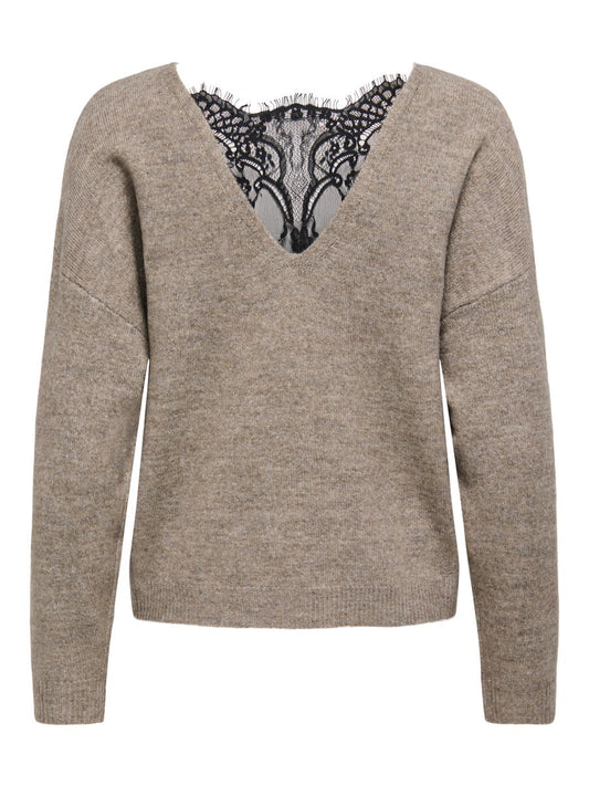 ONLADELE LS LACE MIX O-NECK CC KNT