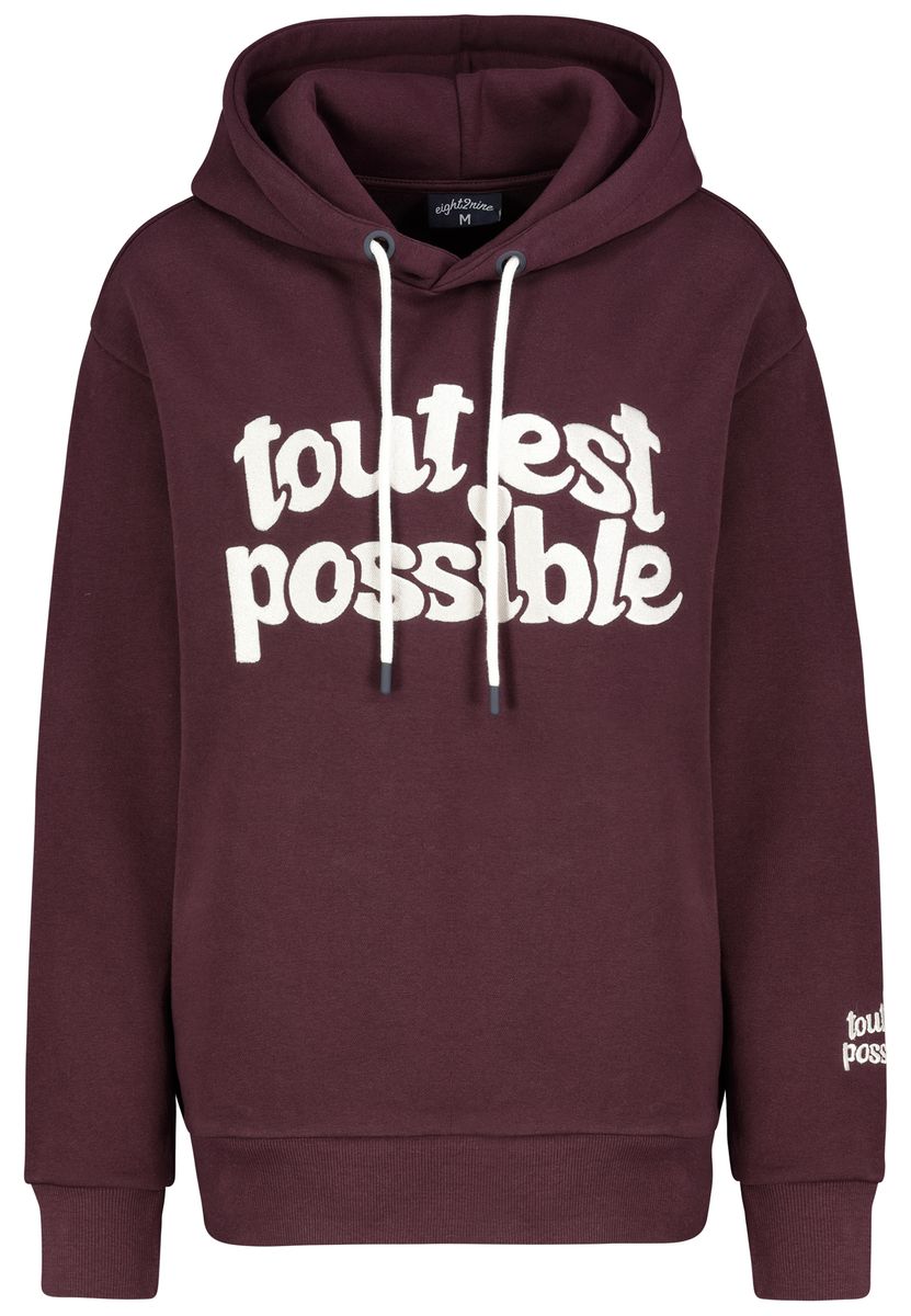 DOB Sweat, langarm, Kapuze mit Dart
