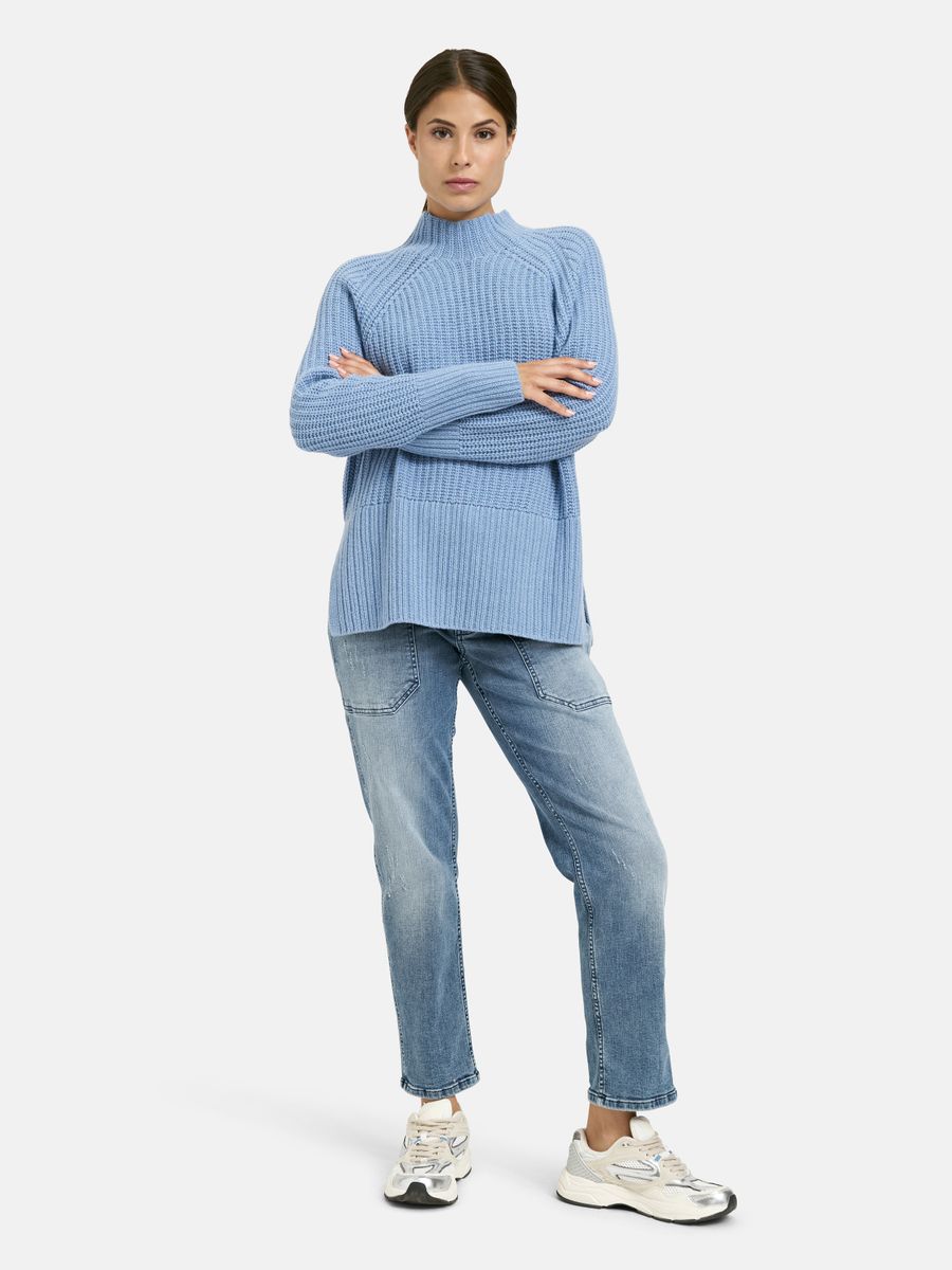 turtle neck pullover 1/1 raglan sleeve