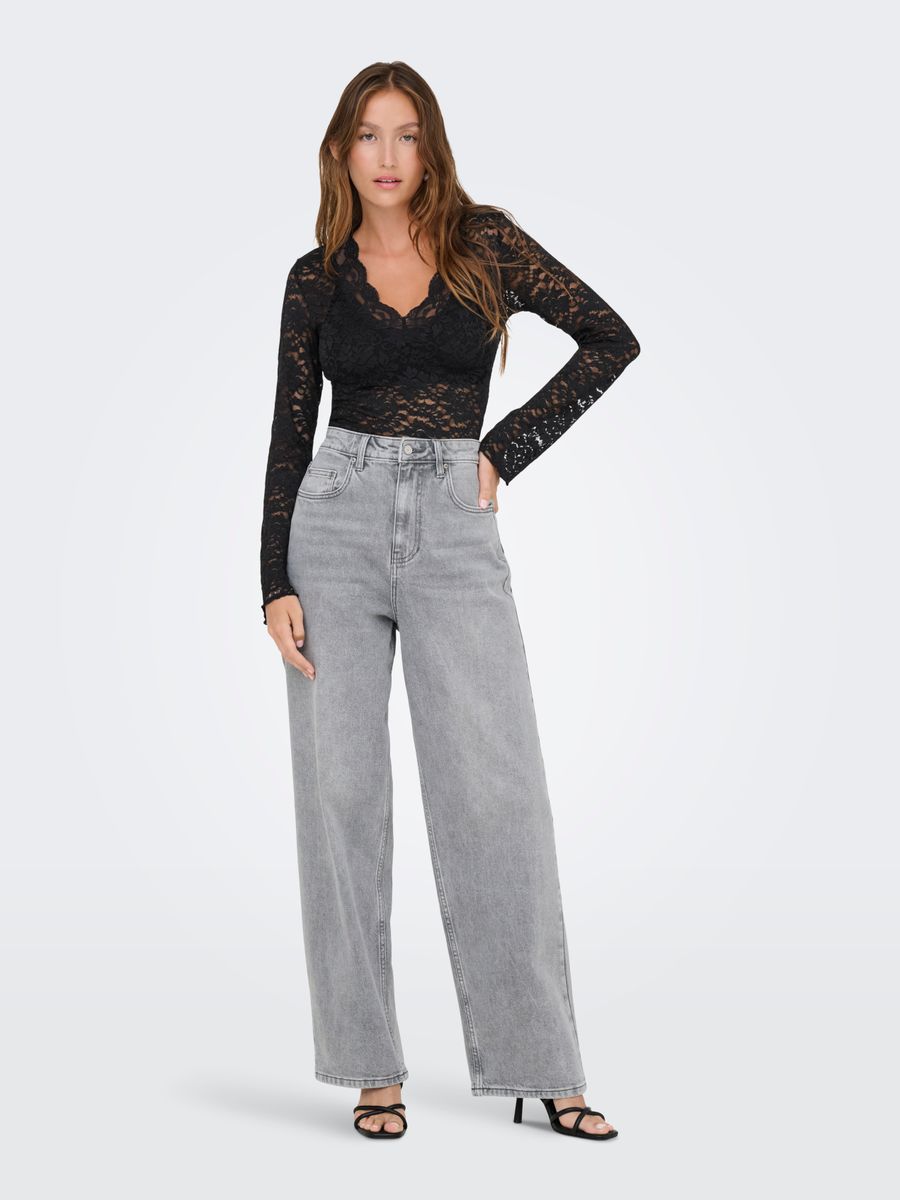 ONLNIKKA L/S LACE TOP JRS