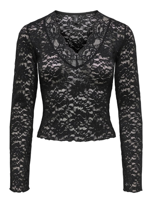 ONLNIKKA L/S LACE TOP JRS