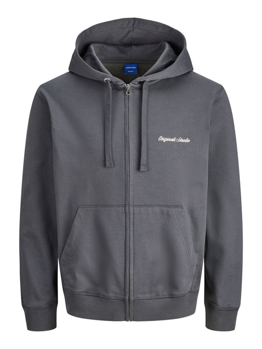 JORNORREBRO EMB SWEAT ZIP HOOD NOOS