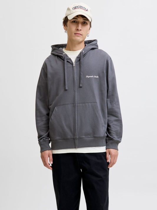 JORNORREBRO EMB SWEAT ZIP HOOD NOOS