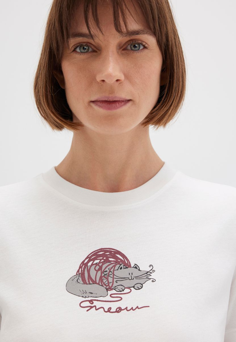CAT PRINTED  T-SHIRT