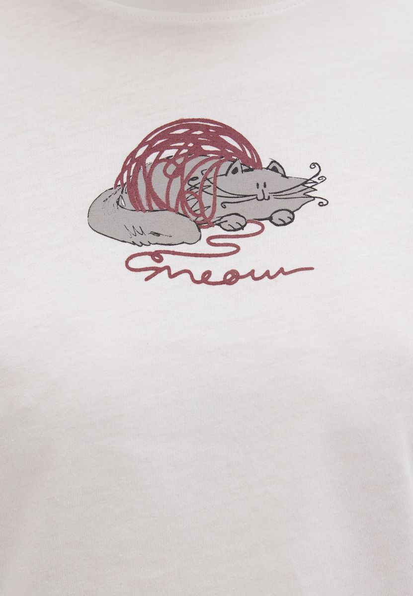 CAT PRINTED  T-SHIRT