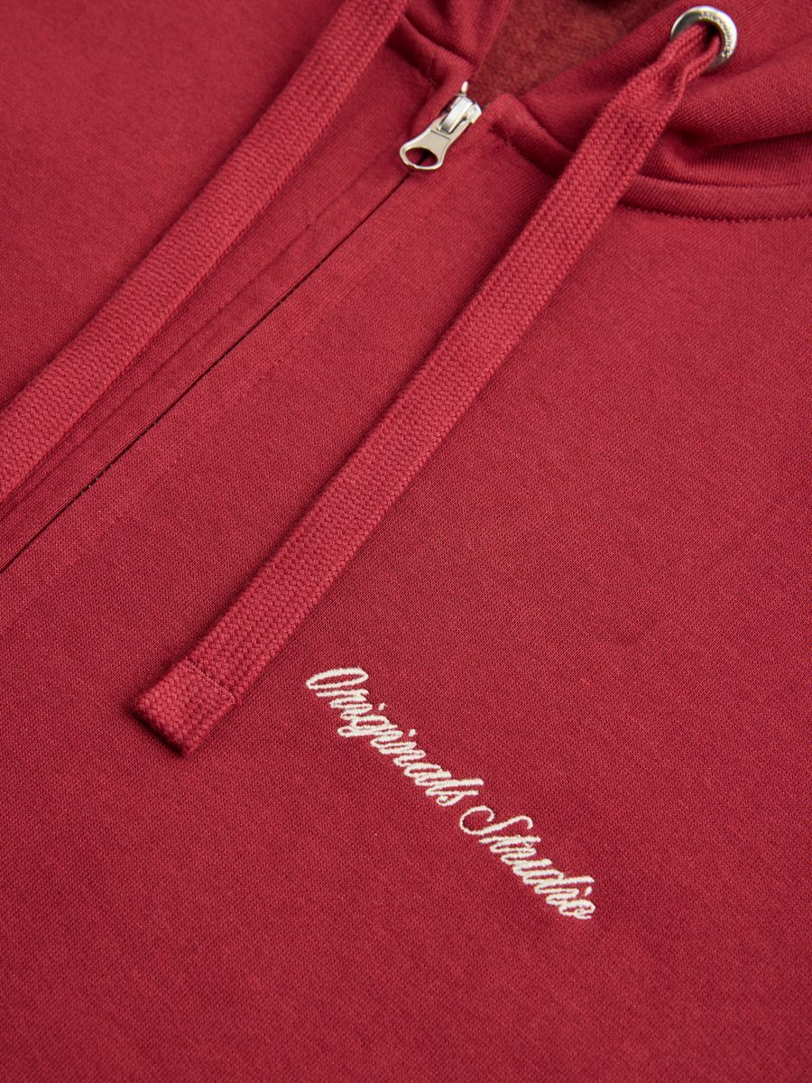 JORNORREBRO EMB SWEAT ZIP HOOD NOOS