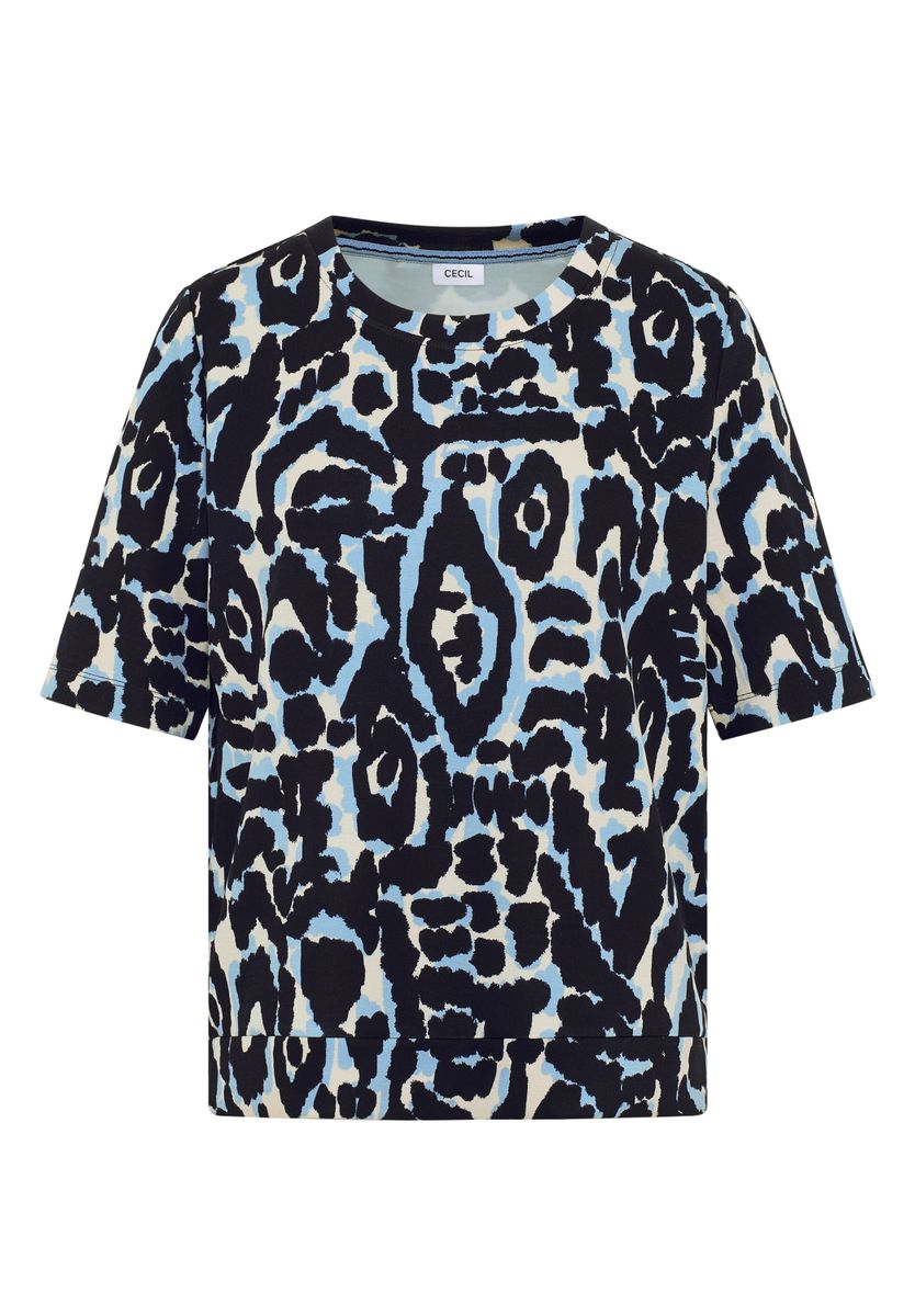 Cupro Touch Print-Shirt