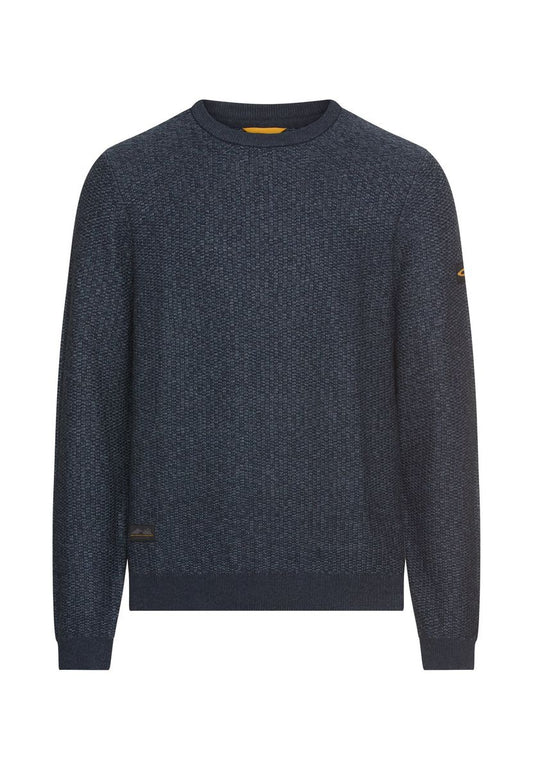 Pullover aus Baumwoll-Polyacryl-Mix mit strukturierten Oberflächen