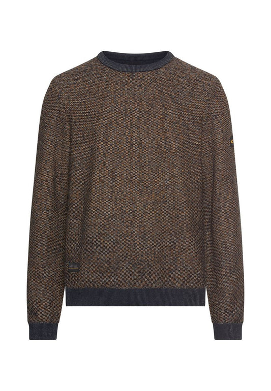 Pullover aus Baumwoll-Polyacryl-Mix mit strukturierten Oberflächen