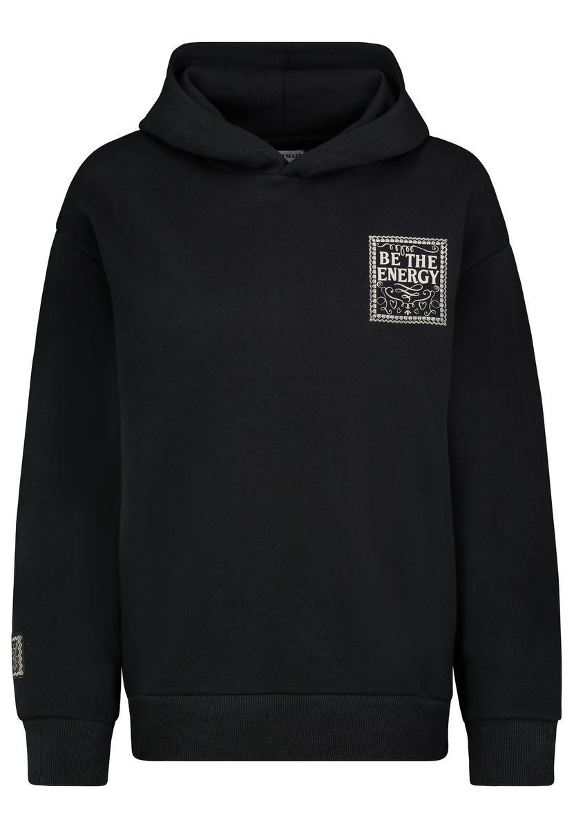 DOB Sweat, langarm, Kapuze mit Dart