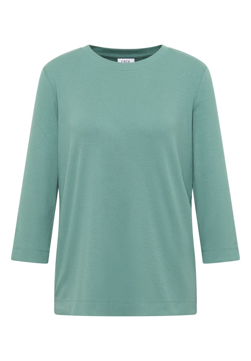 Shirt mit Rippstruktur