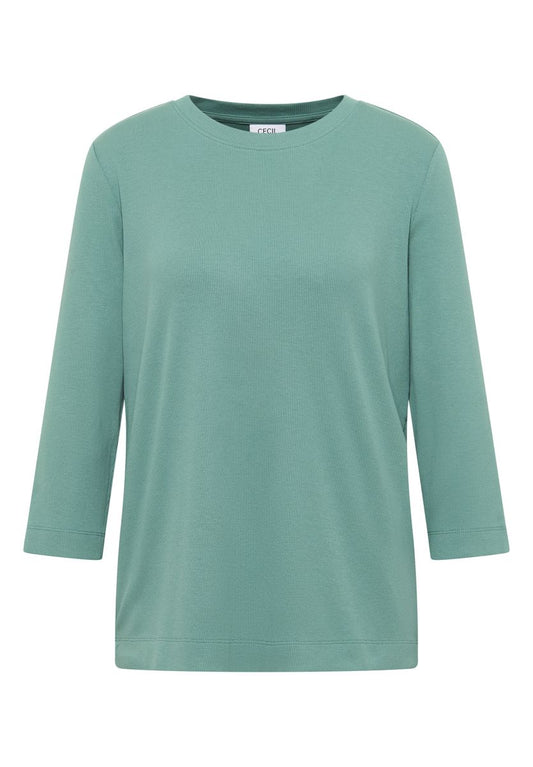 Shirt mit Rippstruktur