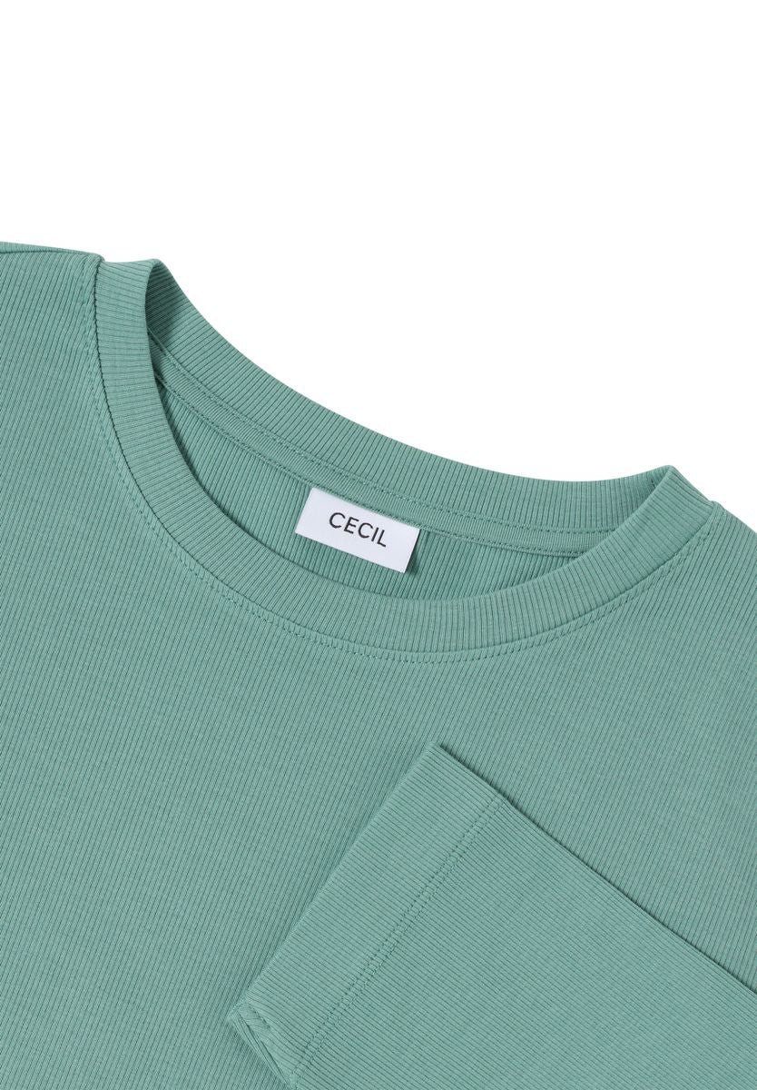 Shirt mit Rippstruktur