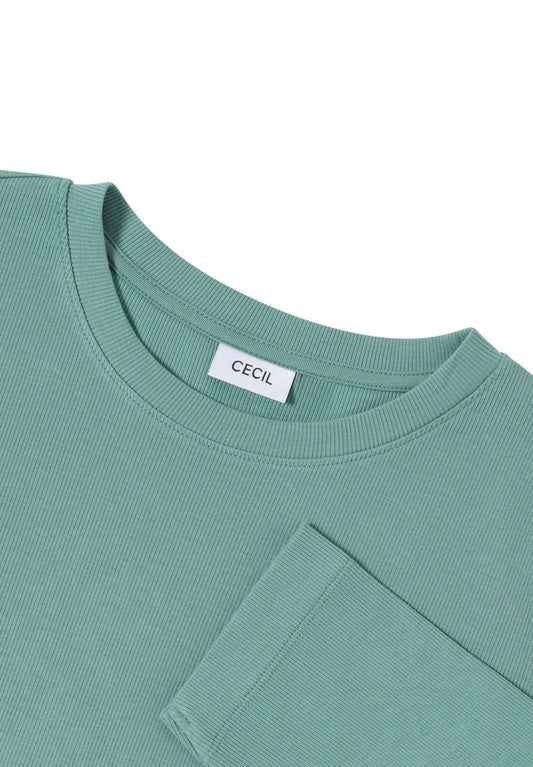 Shirt mit Rippstruktur