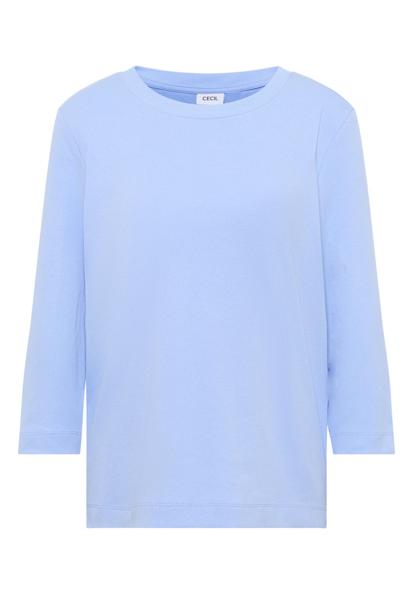 Shirt mit Rippstruktur