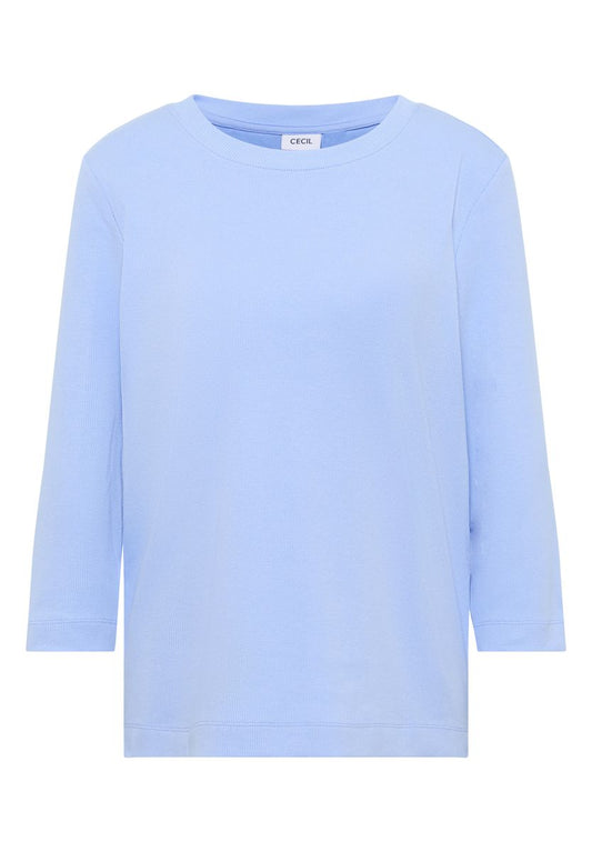 Shirt mit Rippstruktur