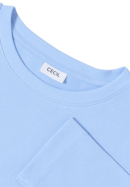 Shirt mit Rippstruktur