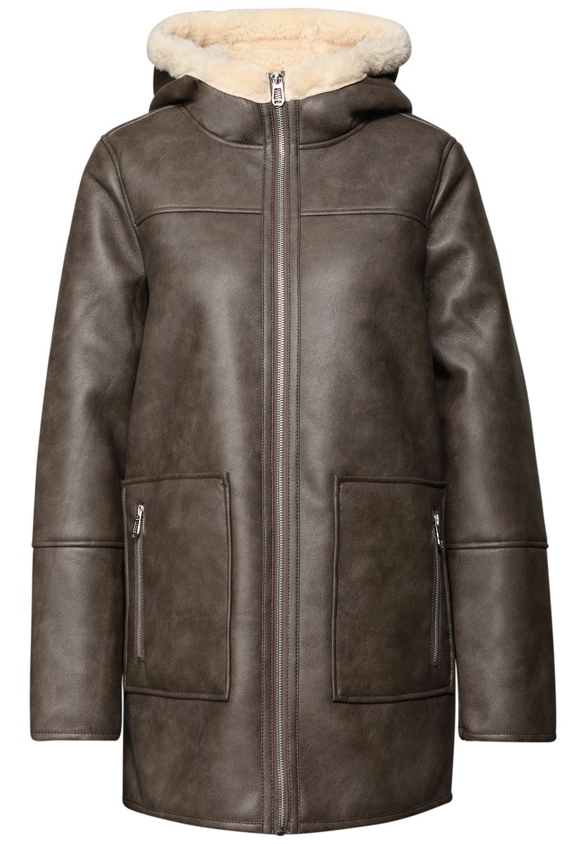 Leder-Look Jacke