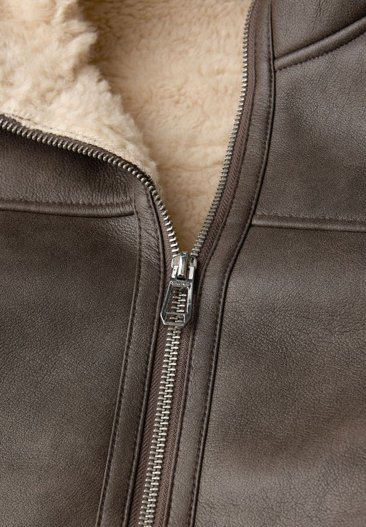 Leder-Look Jacke