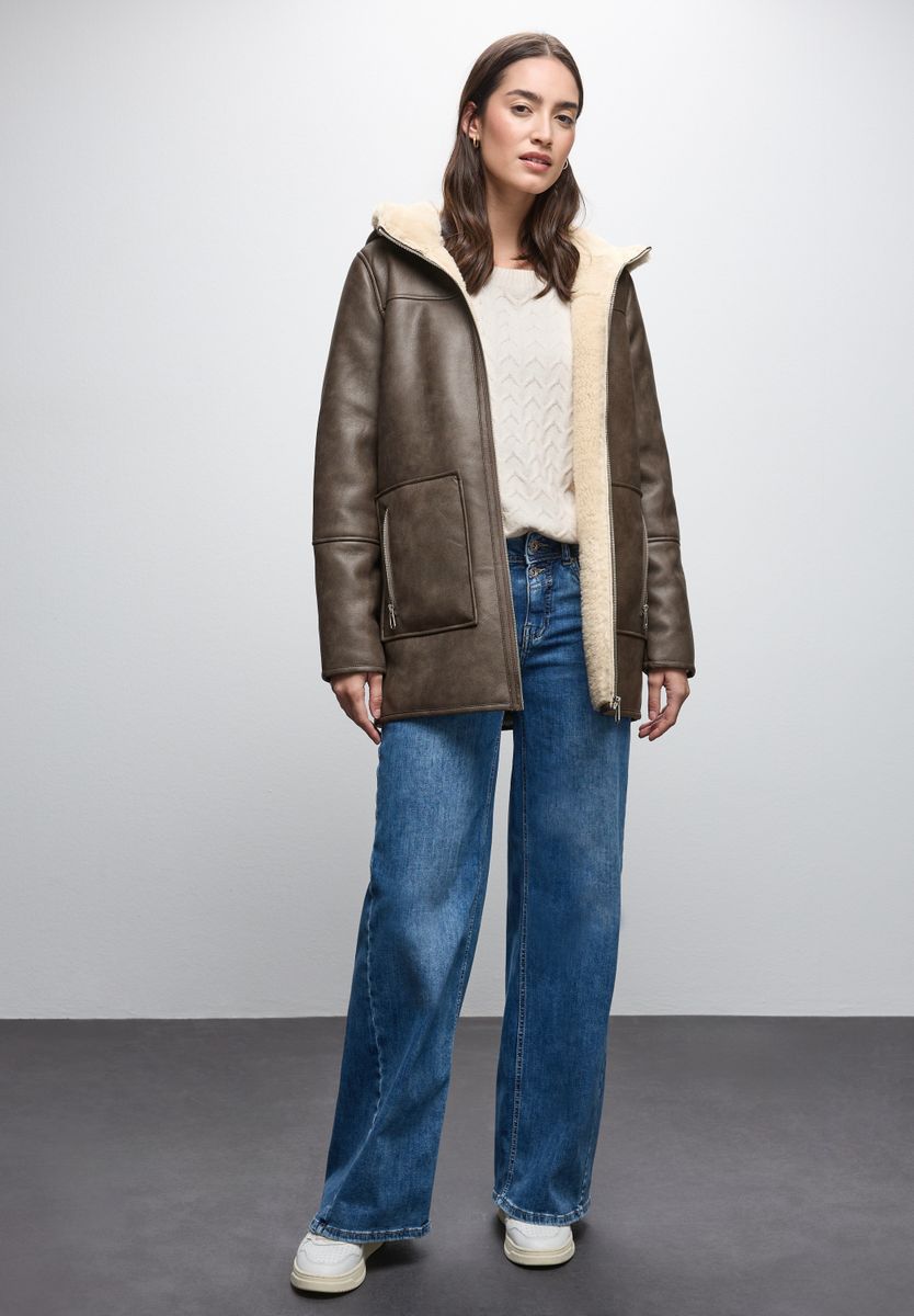 Leder-Look Jacke