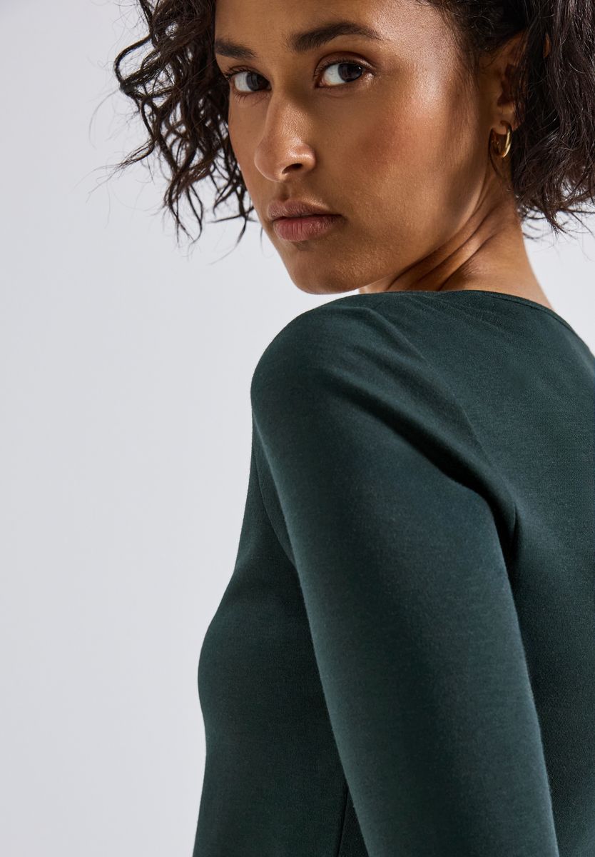 Basic T-Shirt mit 3/4 Arm