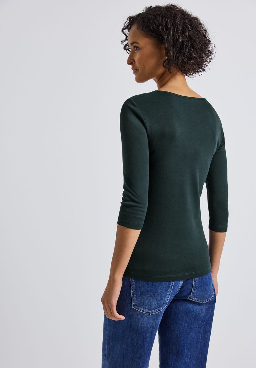Basic T-Shirt mit 3/4 Arm