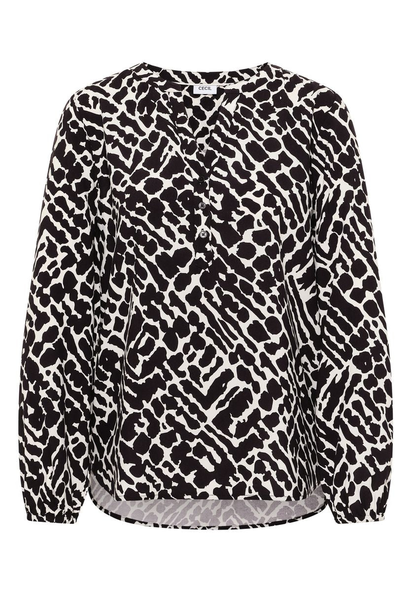 Gemusterte Bluse