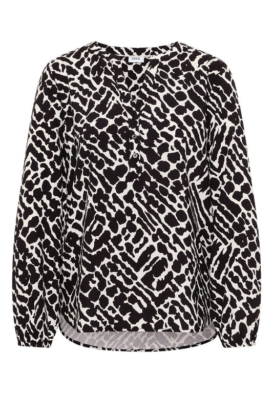 Gemusterte Bluse