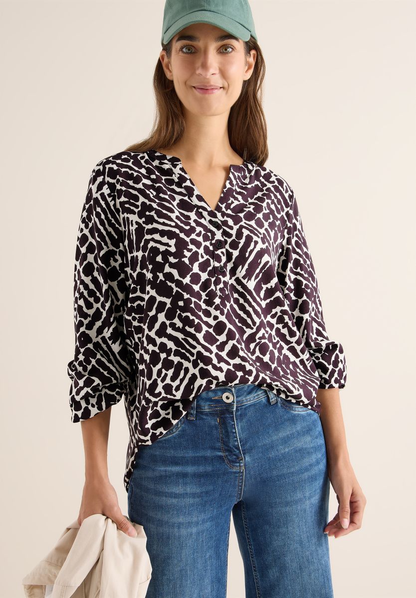 Gemusterte Bluse