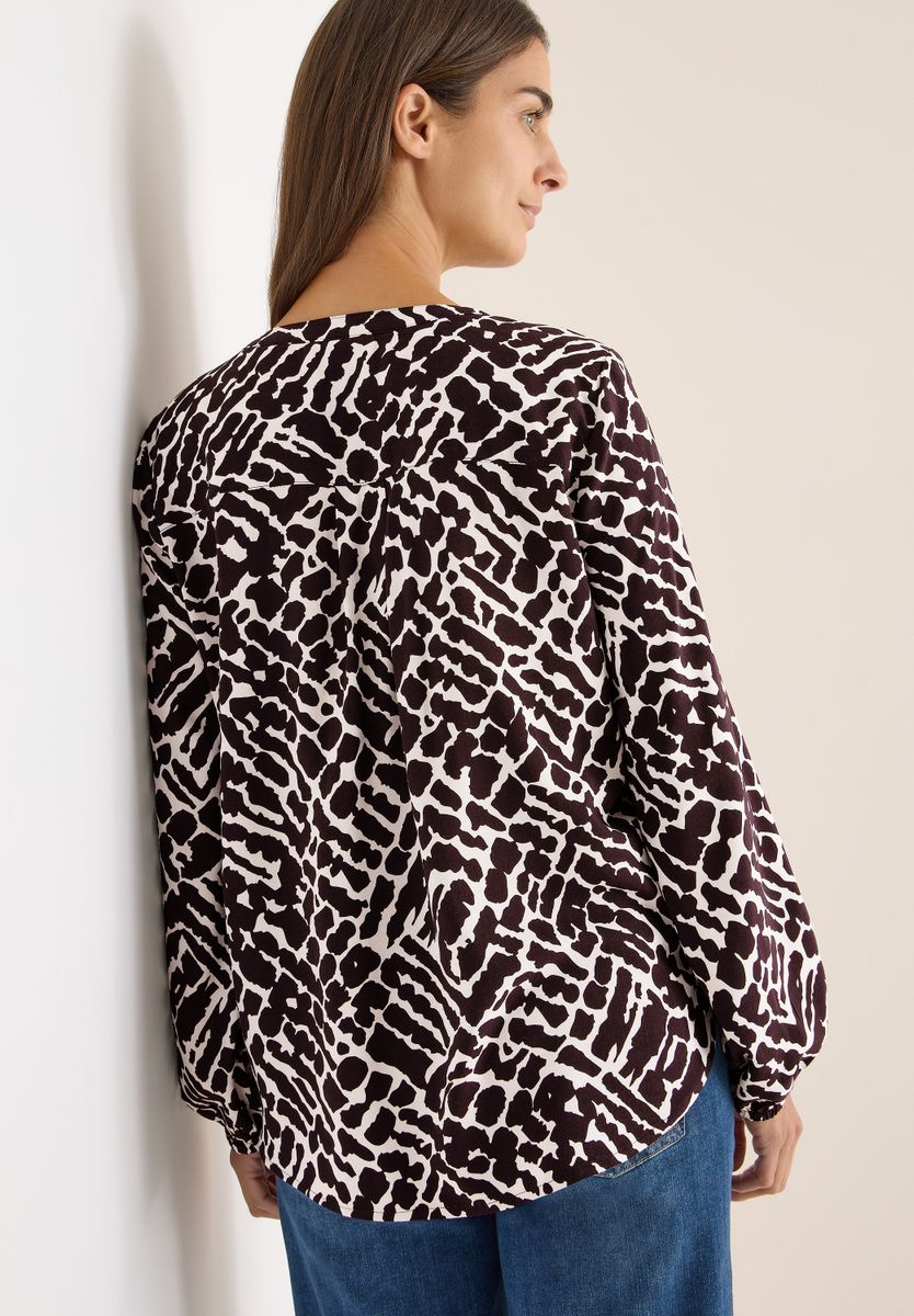 Gemusterte Bluse