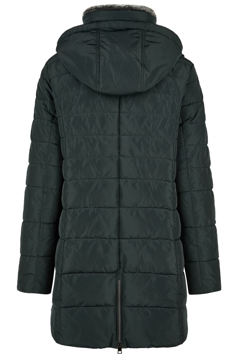 Jacke Down Free mit Kapuze und Webpelz