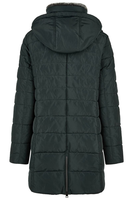 Jacke Down Free mit Kapuze und Webpelz