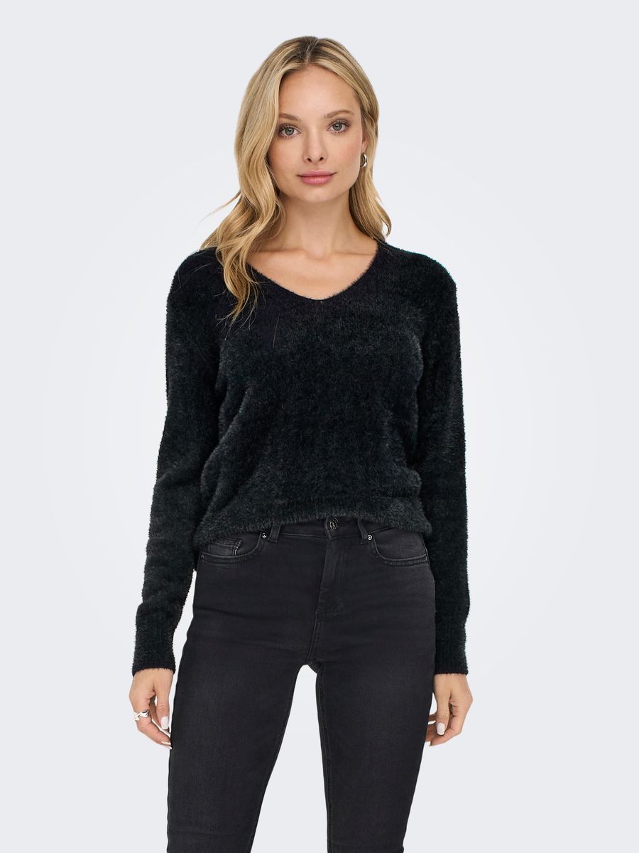 ONLELLA PIUMO LS V-NECK KNT