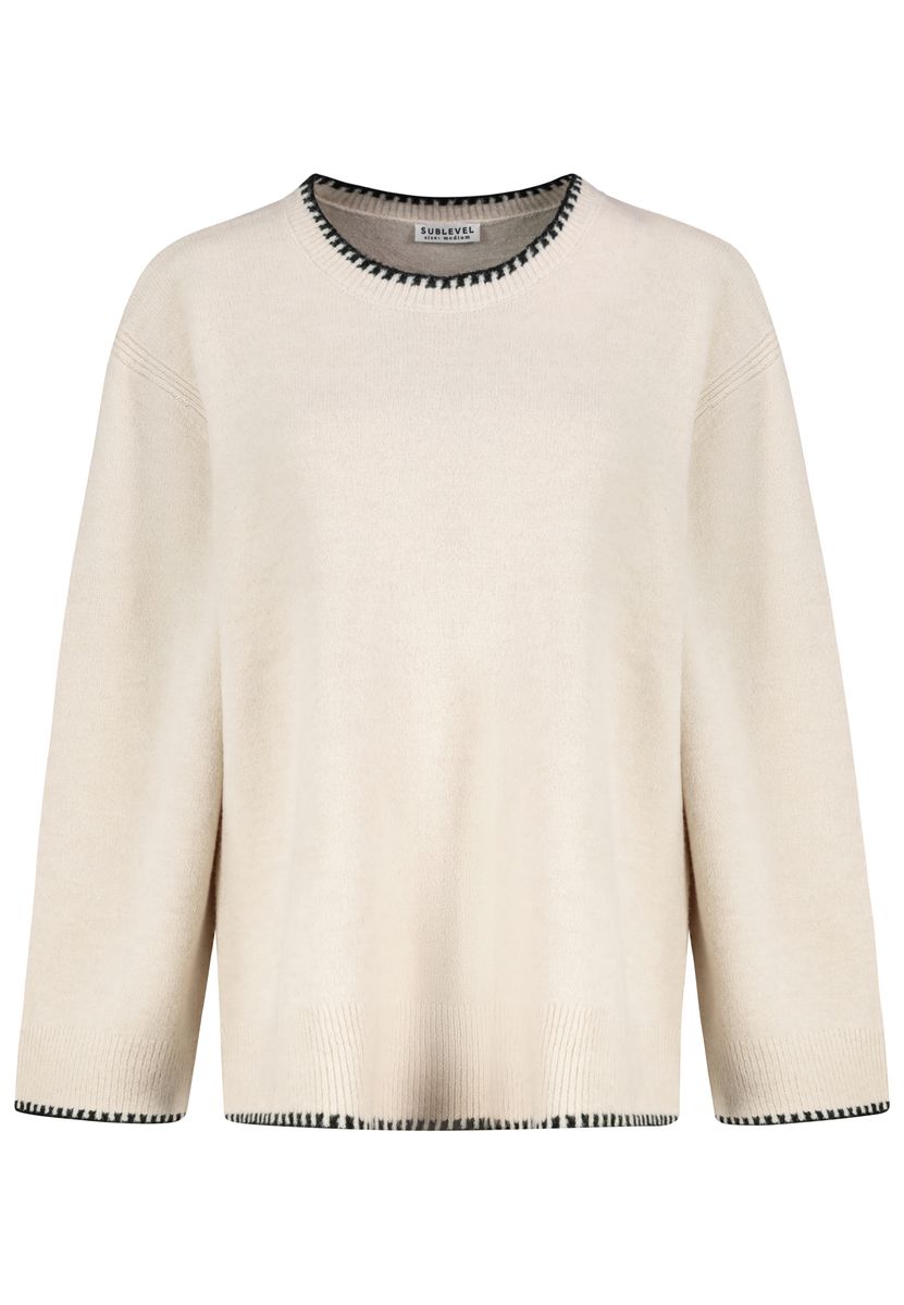 DOB Strick Pullover, langarm, Rundh