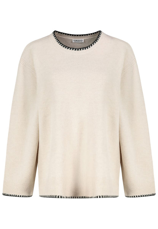 DOB Strick Pullover, langarm, Rundh