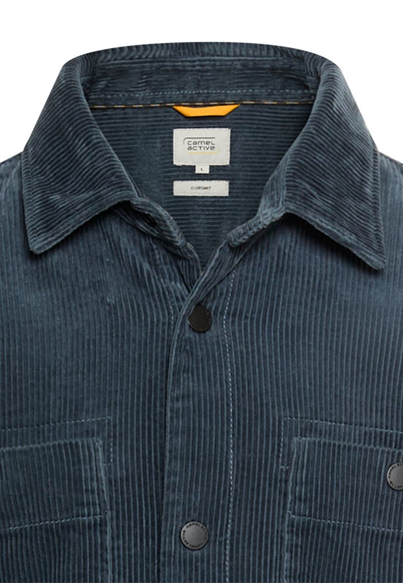 Cord Overshirt mit Druckknöpfen