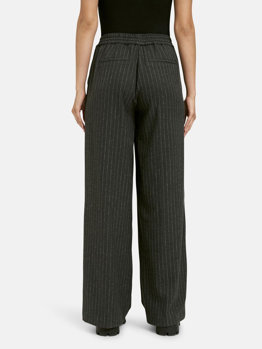 wideleg pants elastic waist french pockets