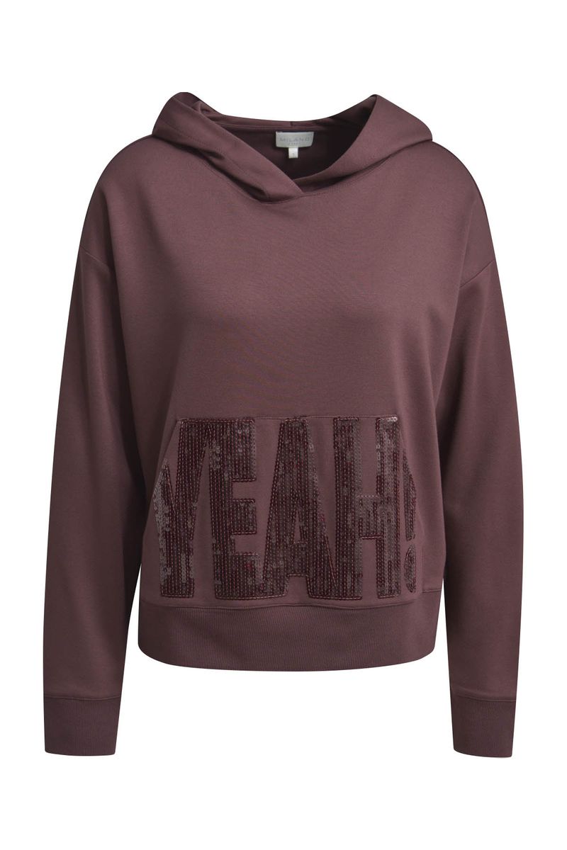 sweatshirt w/ hood kangaroo pocket 1/1 sleeve