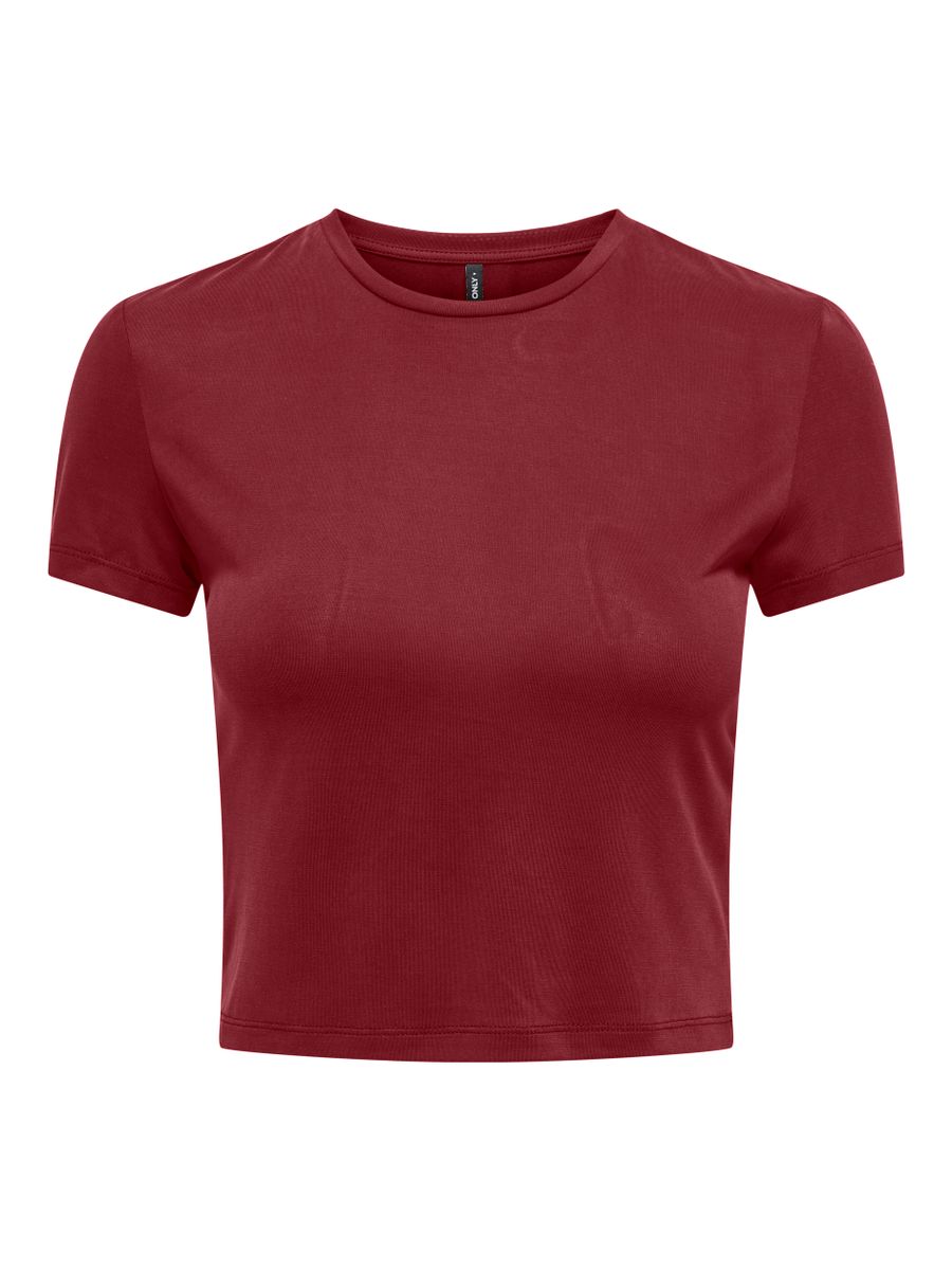 ONLHANNAH S/S O-NECK SHORT TOP JRS