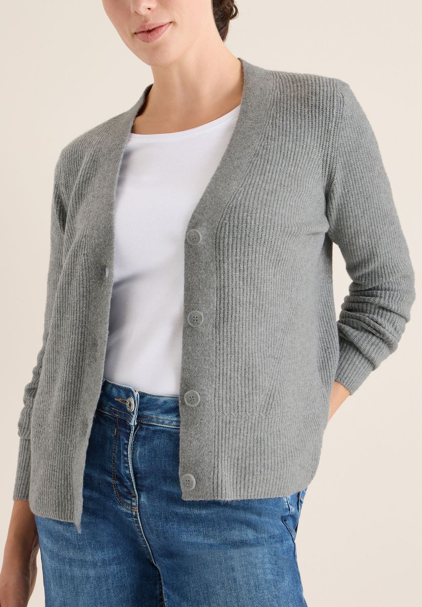 Cardigan mit Strukturdetail