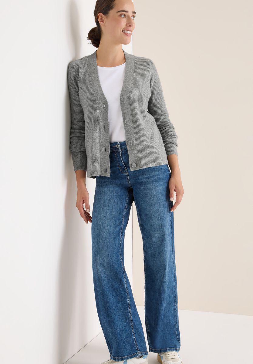 Cardigan mit Strukturdetail