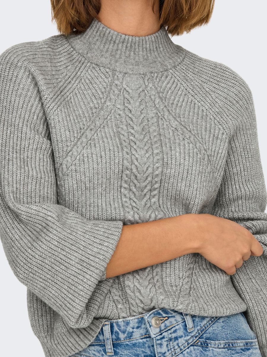 ONLKATIA LS DETAIL HIGHNECK KNT