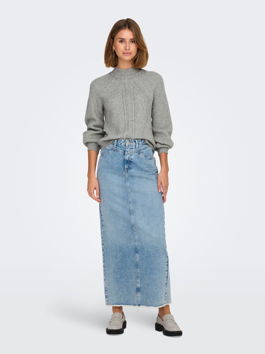 ONLKATIA LS DETAIL HIGHNECK KNT