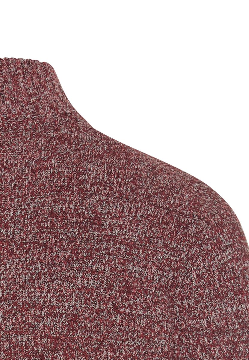 Strick-Troyer mit melierter Struktur