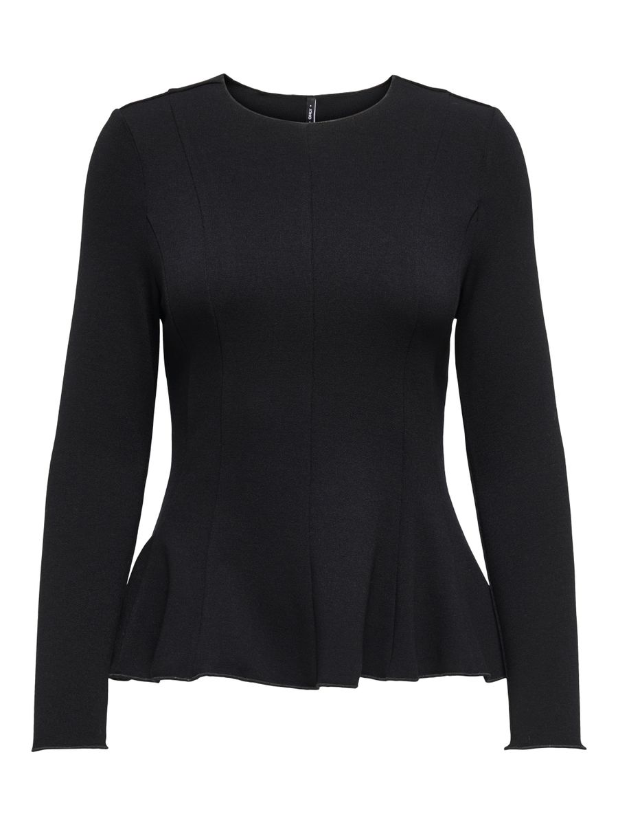 ONLKENYA L/S PEPLUM TOP JRS NOOS