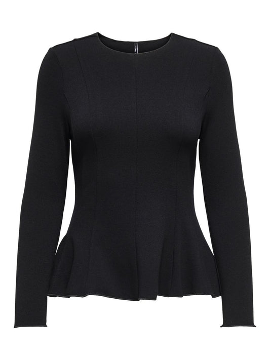 ONLKENYA L/S PEPLUM TOP JRS NOOS