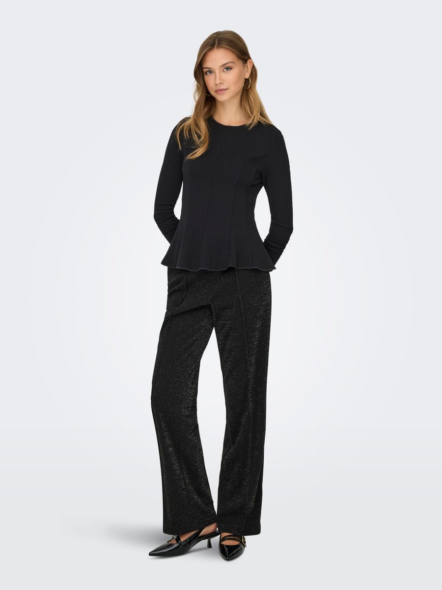 ONLKENYA L/S PEPLUM TOP JRS NOOS