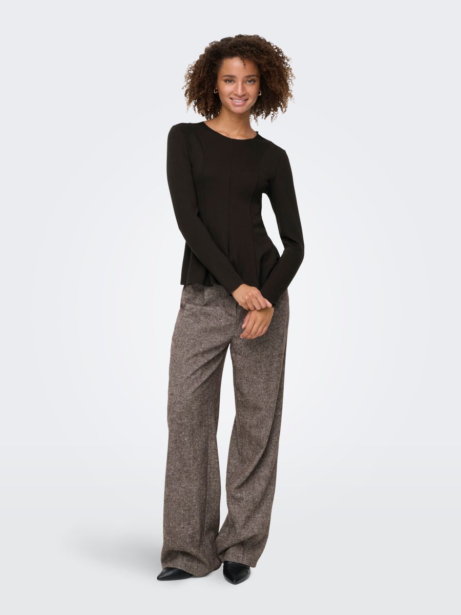 ONLKENYA L/S PEPLUM TOP JRS