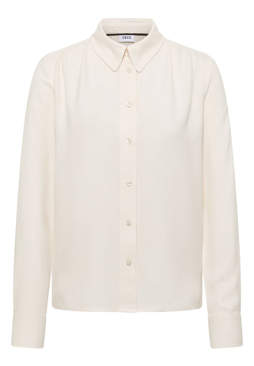 Softe Melange Hemdbluse